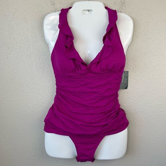 NWT Lauren Ralph Lauren Matching Tankini and Bottoms Size 16 - Picture 1 of 7